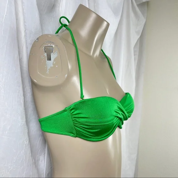 🚫SOLD🚫 Victoria's Secret Emerald Green Very Sexy Line Halter Strapless Bikini - Picture 7 of 16